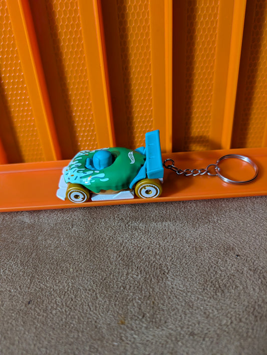 Custom Diecast Keychain – Green Drift Car